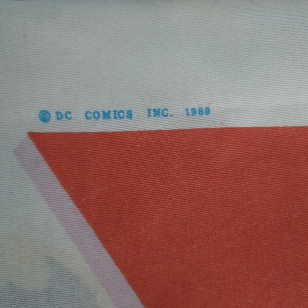 Vintage The Bibb Co Batman Twin Flat Sheet DC Comics 1989 USA Bedding 80s Kids
